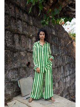 Raas Life - Maria Green Shirt With Pant Co-Ord's