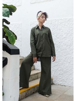 Raas Life - Roma Green Shirt With Pant Co-Ord's