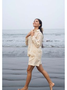 Raas Life - Diana Cream Shirt With Short Co-Ord's