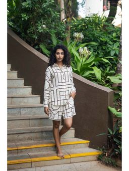 Raas Life - Diana Cream Shirt With Short Co-Ord's