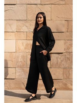 Raas Life - Mahonia Black Shirt With Pant Co-Ord's