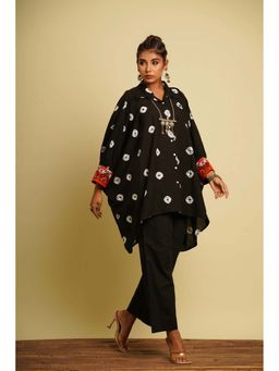 Keva Clothing - Women's Black Cotton Woven Shirt