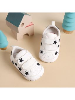Kicks and Crawl - Boy White Tiny Star Sneakers