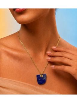 Arvino - Lapis Shield Pendant Necklace