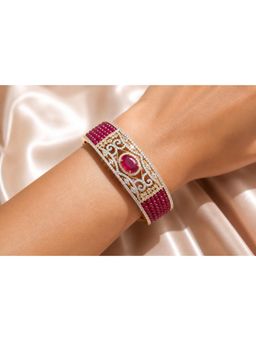 Anoree - Ruby Noire Gold Elegance Bracelet