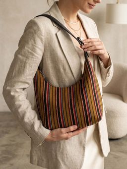 The House Of Ganges - Multi-Color Katie Medium Handloom Handbag