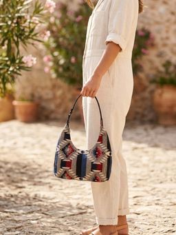 The House Of Ganges - Multi-Color Katie Small Handloom Handbag