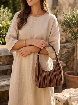 The House Of Ganges - Multi-Color Katie Small Handloom Handbag
