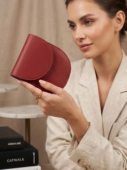 The House Of Ganges - Red Vegan Leather Walllet