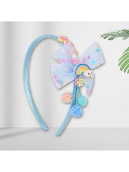 Asthetika Kids - Blue Rainbow Charm Hairband (3-12 Years)