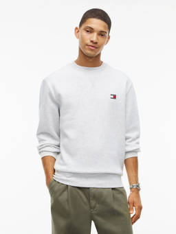 Tommy Hilfiger - Grey Cotton Crew Neck Regular Fit Solid/Plain Full Sleeves Sweatshirt