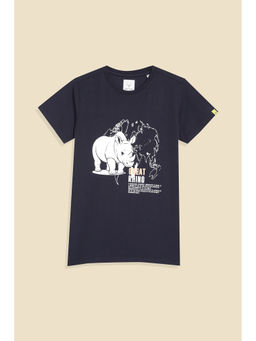 Allen Solly - Navy Blue T-Shirt