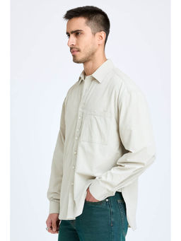 FREAKINS - Men's Classic Solid Sage Grey Shirt