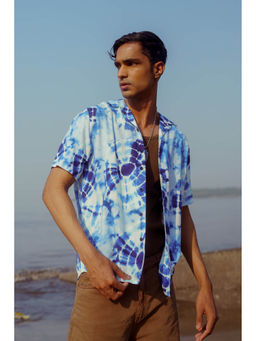 FREAKINS - Tie And Dye Men's Half Sleeve Viscose Shirt