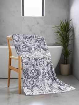 MYTRIDENT - Floral Coll Bath Towel - Grey