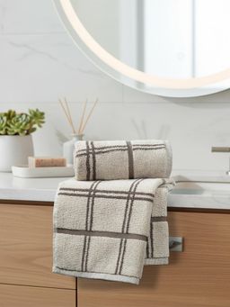 MYTRIDENT - Symphony Of Threads Super Soft, Absorbent, Orris Towels - Brown (Pack of 2)