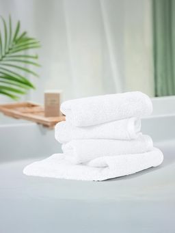 MYTRIDENT - Organic Face Towel - White (Pack of 4)