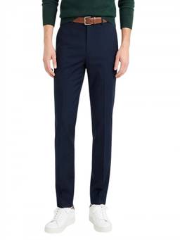 J.Crew - Navy Blue Solid Trouser