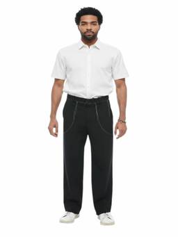OFF-WHITE - Black Tailored Solid Trouser