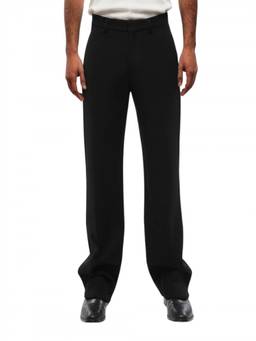 OFF-WHITE - Black Straight Solid Trouser