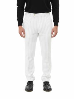 Brunello Cucinelli - White Tailored Stripes Trouser