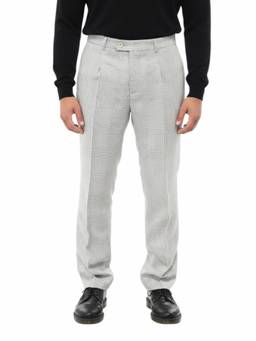 Brunello Cucinelli - Grey Check Pleated Trouser