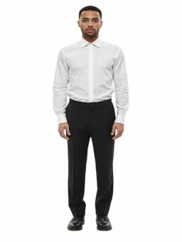 Corneliani - Black Regular Flat Front Trouser (40)