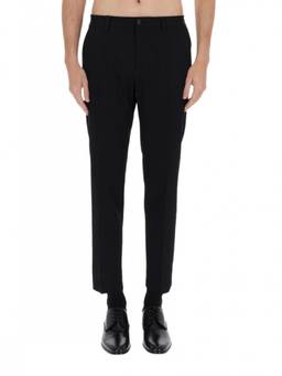 Dolce&Gabbana - Black Straight Pleated Trouser