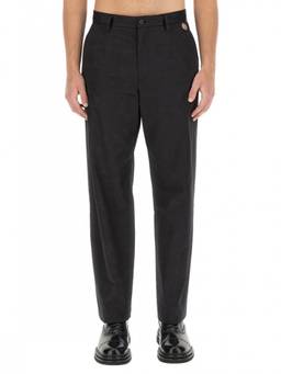 Dolce&Gabbana - Black Flat Front Trouser (34)