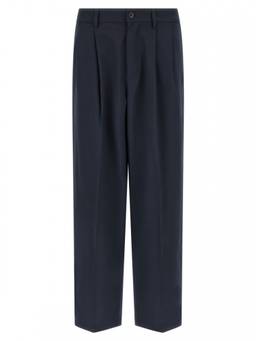 Department 5 - Dark Blue Loose Pleated Trouser (32)
