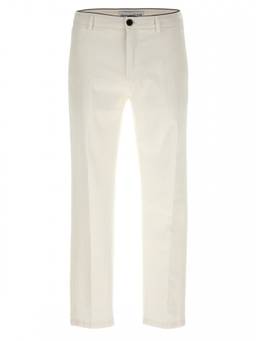 Department 5 - White Regular Flat Front Trouser (30)