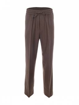 Drole De Monsieur - Brown Relaxed Drawstring Trouser