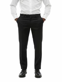Corneliani - Black Flat Front Trouser (28)