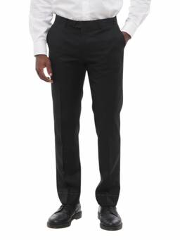 Corneliani - Black Flat Front Trouser (28)