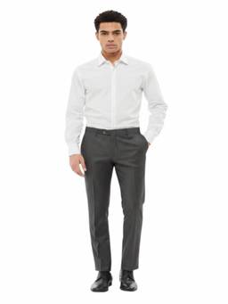 Corneliani - Grey Flat Front Trouser (26)