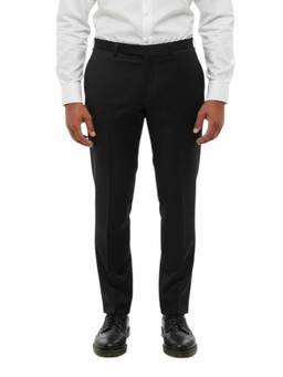 Corneliani - Black Flat Front Trouser (28)
