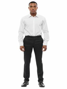 Corneliani - Black Flat Front Trouser (26)