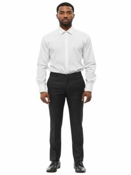 Corneliani - Black Flat Front Trouser (26)