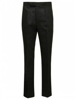 Thom Browne - Black Flat Front Trouser (34)
