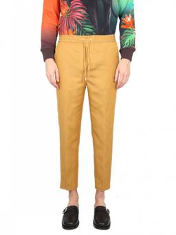 Etro - Yellow Solid Drawstring Trouser