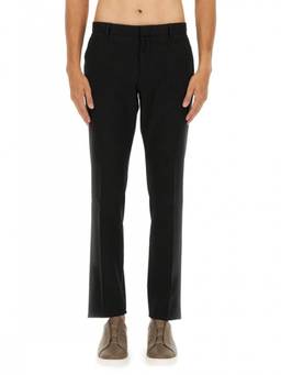 Zegna - Black Flat Front Trouser (34)