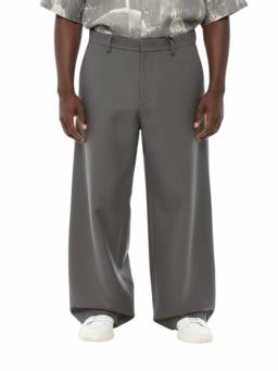 1989 STUDIO - Grey Loose Solid Trouser (26)