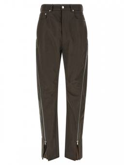 Rick Owens - Brown Slim Flat Front Trouser