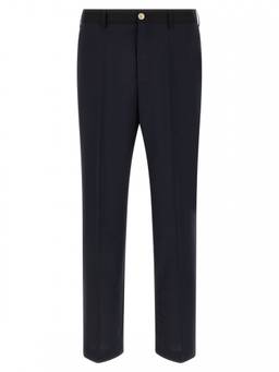 Marni - Blue Straight Flat Front Trouser