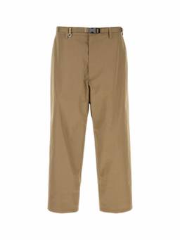 PRADA - Beige Flat Front Trouser