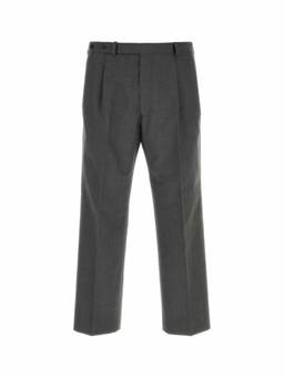 PRADA - Grey Straight Pleated Trouser (34)