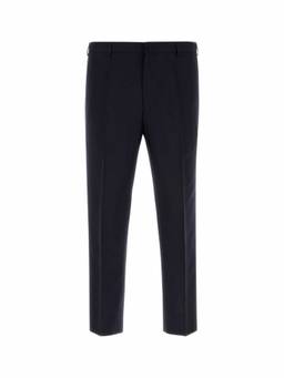PRADA - Navy Blue Flat Front Trouser