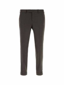 Pt Torino - Brown Flat Front Trouser