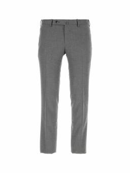 Pt Torino - Grey Flat Front Trouser