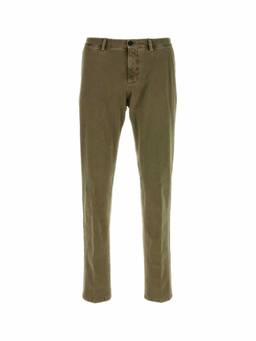 Pt Torino - Green Flat Front Trouser